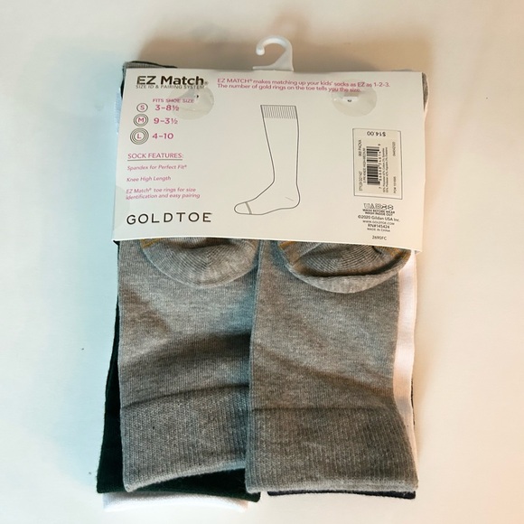 Gold toe Girls Knee High Socks 10 Pairs NWT - Picture 6 of 8